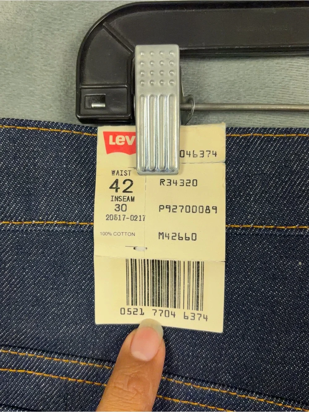 Vintage Levis 517 Jeans Men Size 42x30 Actual 40x30 Orange Tab Saddleman Bootcut